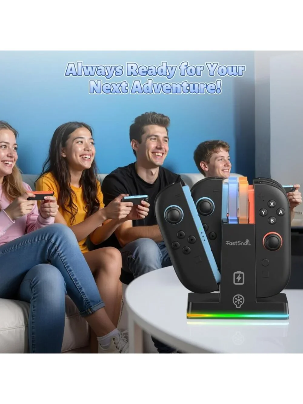 FASTSNAIL Charging Dock for Nintendo Switch 2(2025) for Joy-Con 2
